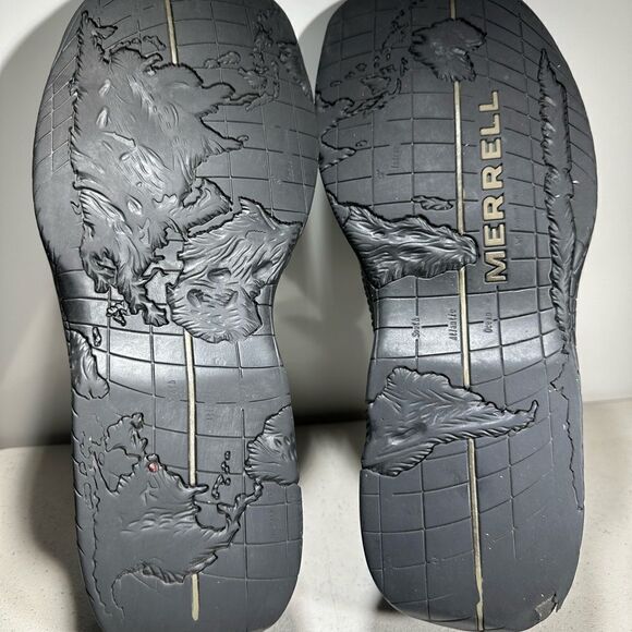 Merrell Mens World Passport Slip-On Shoes Loafers Black Leather Comfort 11.5 - Picture 6 of 9